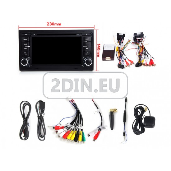 AUDI A4 - МУЛТИМЕДИЯ / Навигация Android CPU:8-CORE, RAM:2GB DVD + CARPLAY + DSP